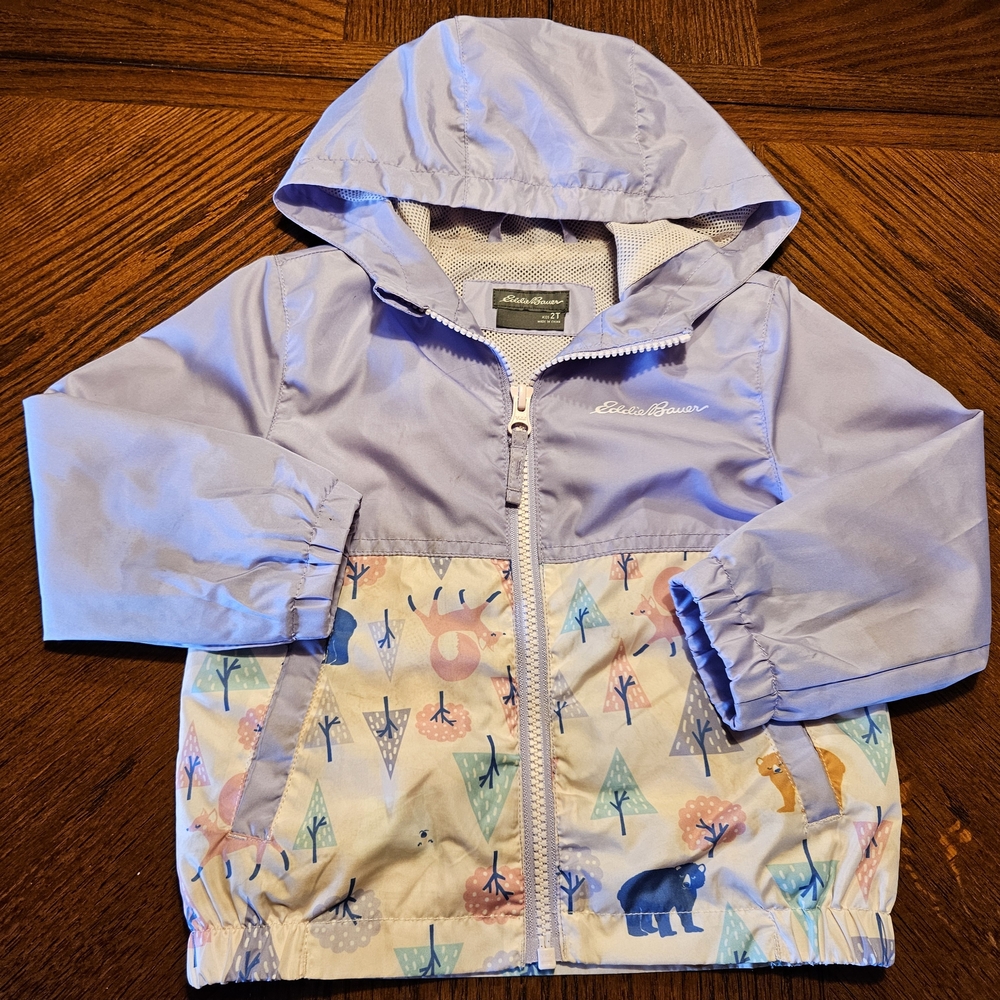 Eddie Bauer Kids Purple and White Jacket